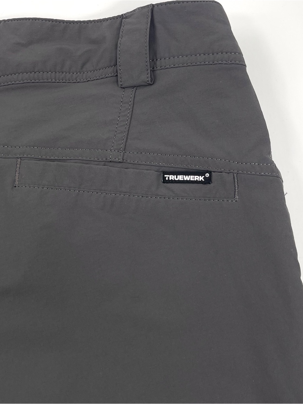 TRUEWERK T1 Women's Workpants Gray Zip Pockets Workwear Stretch Size 14 Long - Picture 5 of 13